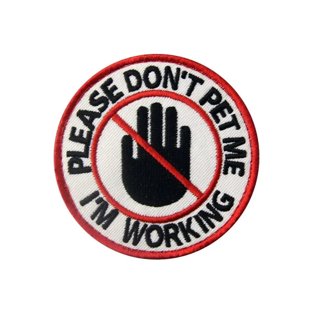 Service Dog Embroidery Patch – Do Not Pet, Medical Alert & Tactical Hook & Loop Patches