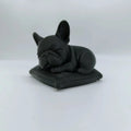 Sleeping Bulldog Statue Ornament – Pillow-Style Bulldog Figurine for Home & Office Decor