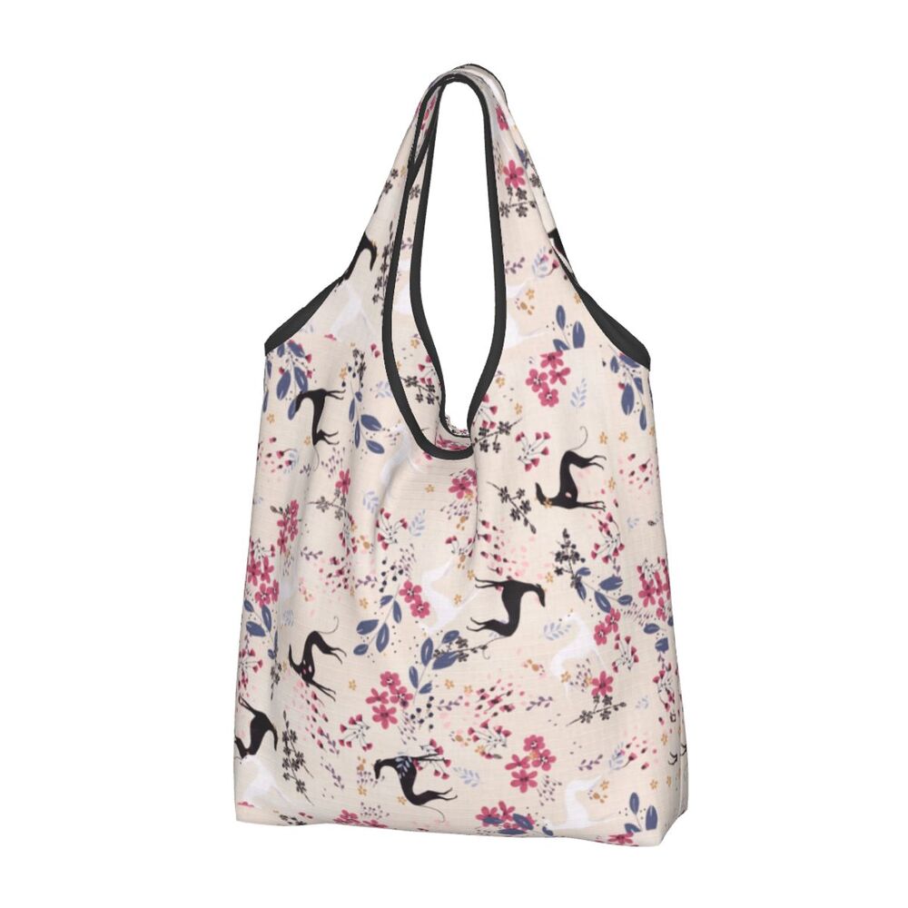 Greyhound Tote Bag — All-Over Print Sighthound Shopping Bag