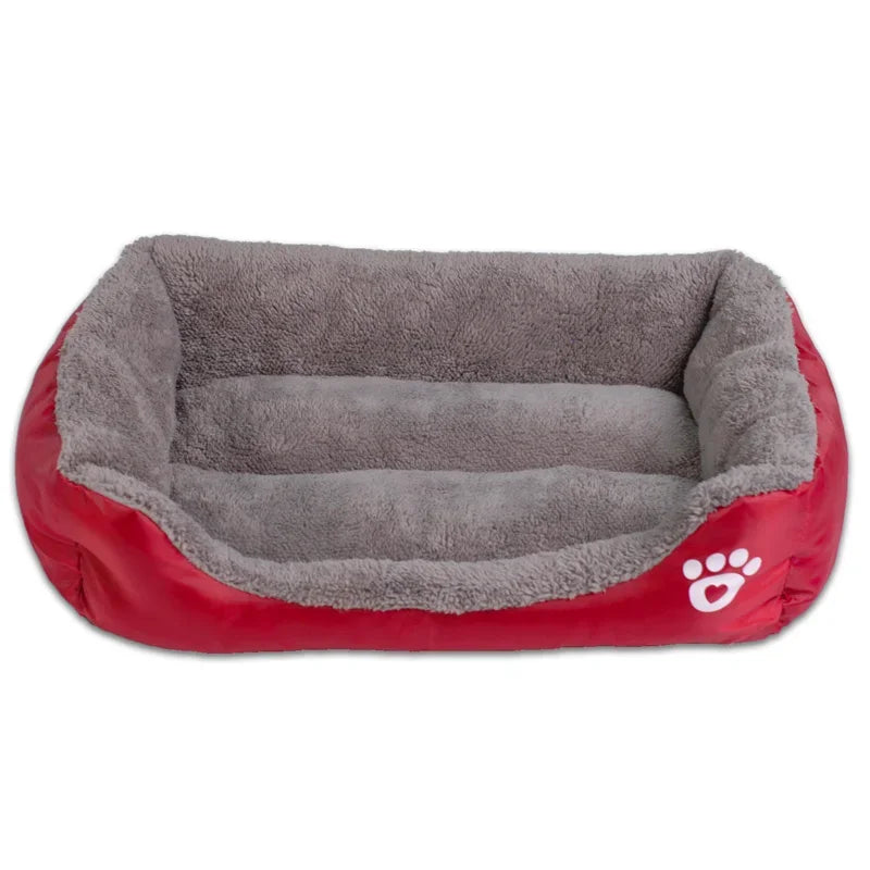 Paw Sofa Dog Bed — Waterproof Fleece Pet Bed for Small to Large Dogs (S–3XL)