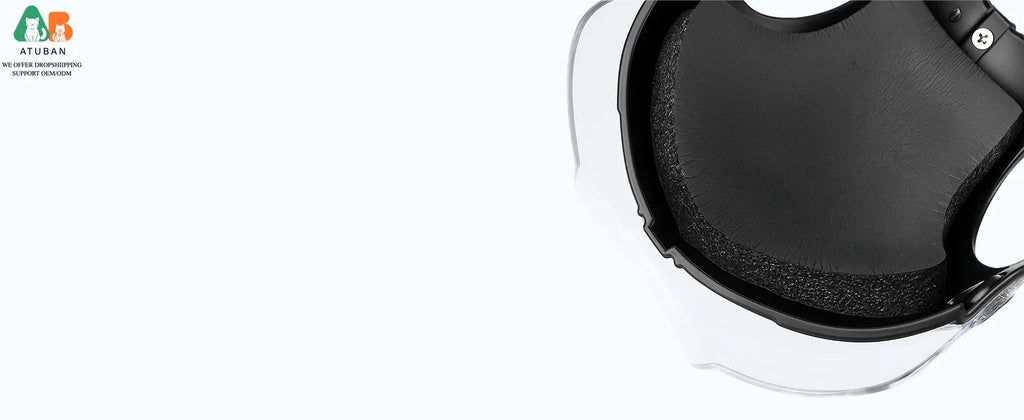 Dog Helmet with Built-In Goggles – UV & Wind Protection for Small Dogs on Bikes & Motorcycles