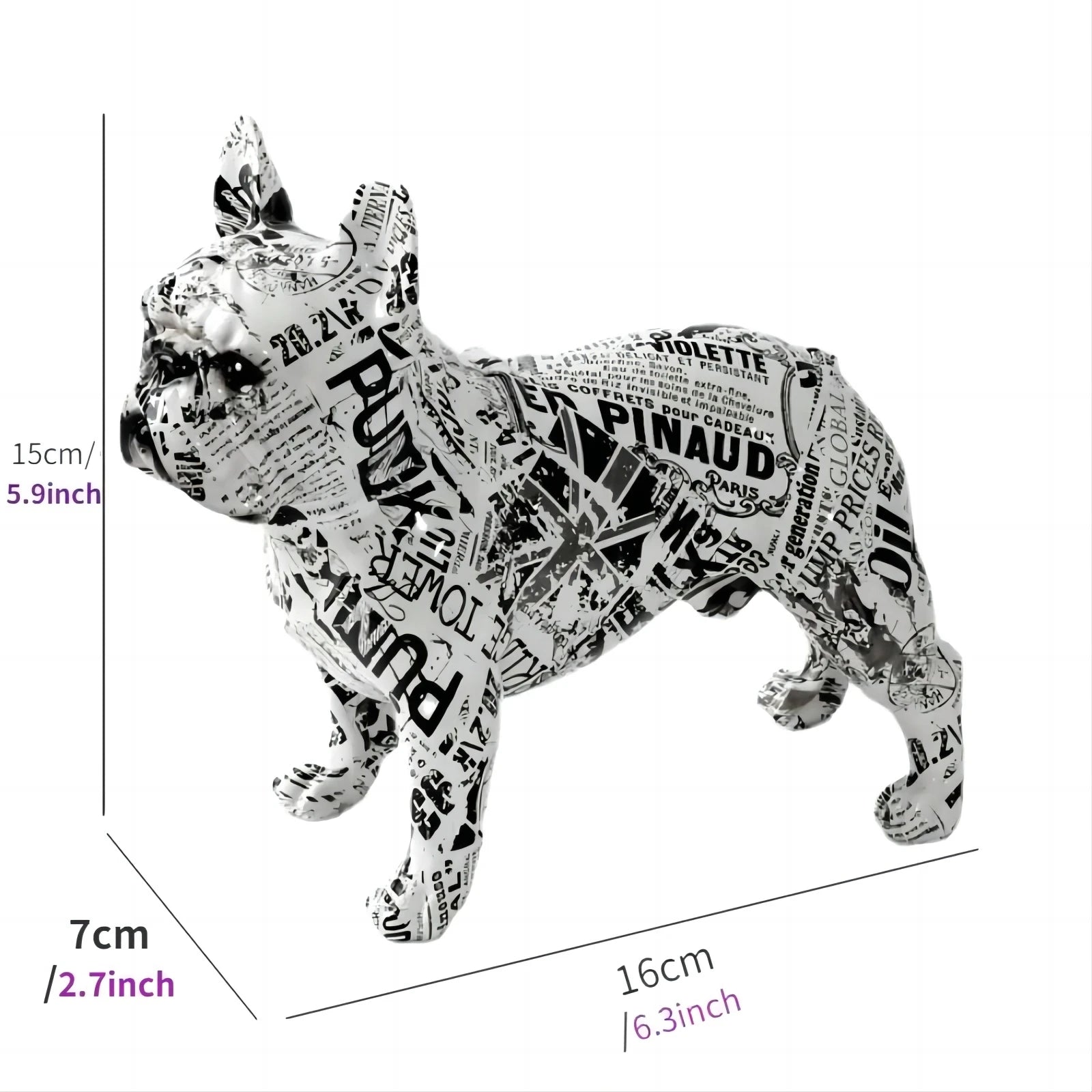 Colorful Dachshund Figurine – Hand-Painted Resin Decoration