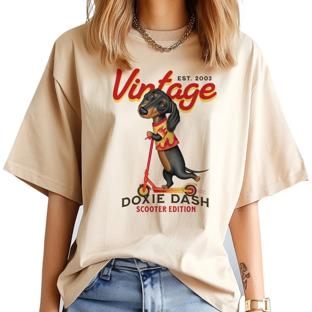 Funny Dachshund Print T-Shirt – Cute Dog Lover Tee
