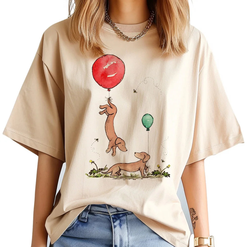 Funny Dachshund Print T-Shirt – Cute Dog Lover Tee