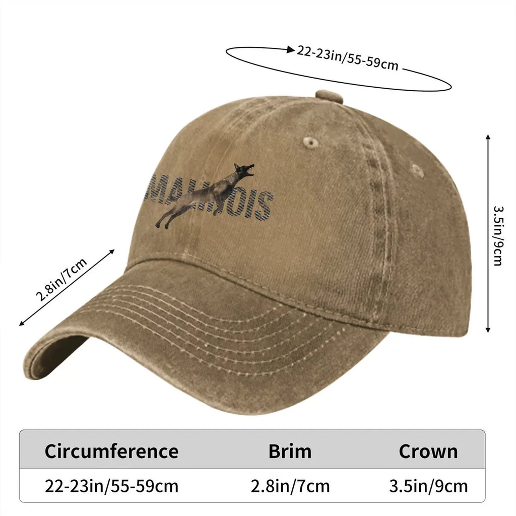 Belgian Malinois Baseball Cap — Unisex Dog Lover Hat | 4 Colors