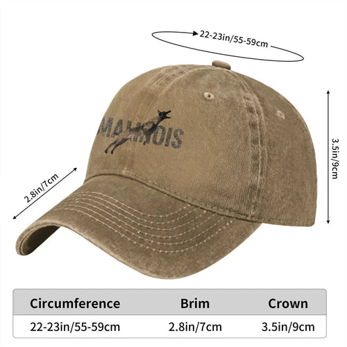 Belgian Malinois Baseball Cap — Unisex Dog Lover Hat | 4 Colors