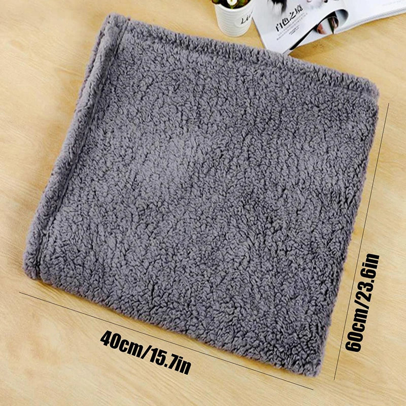 Velvet Warmth Pet Blanket — Soft Coral Fleece Mat for Dogs & Cats