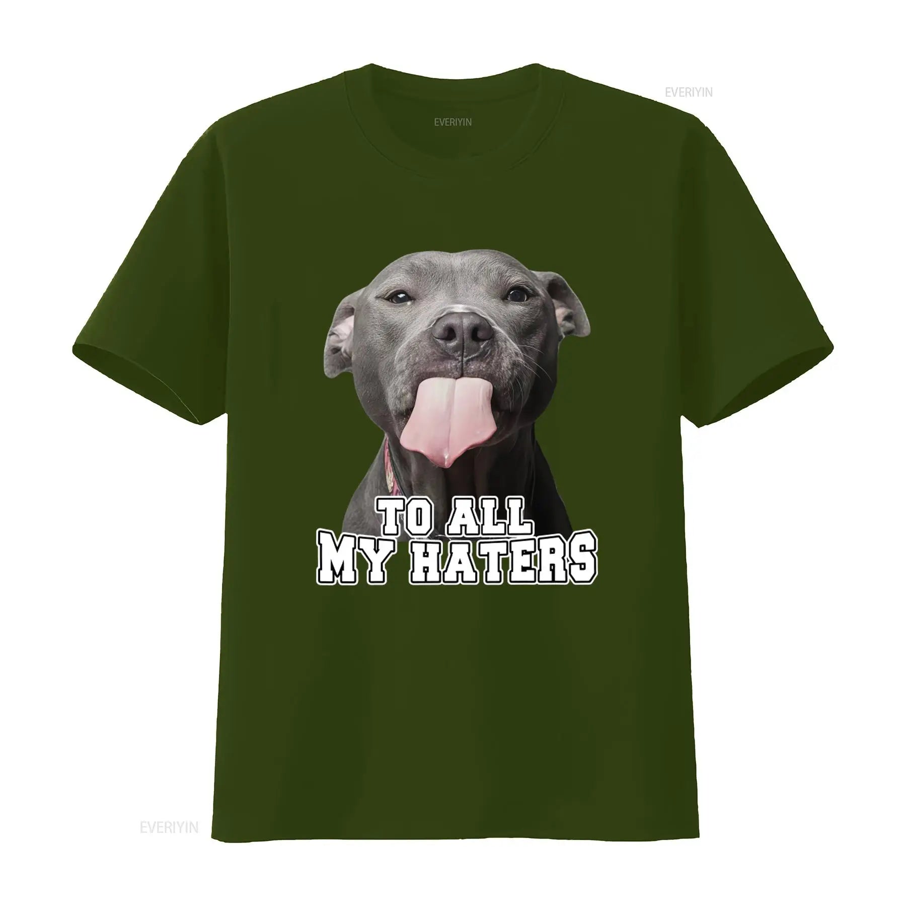 To All My Haters – Funny Pitbull T-Shirt for Dog Lovers