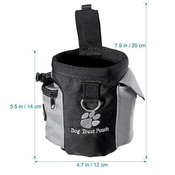 Dog Training Treat Pouch with Waste Bag Holder