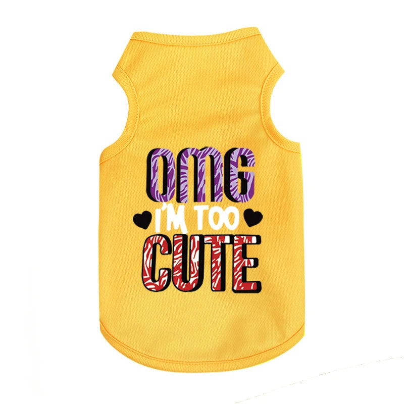 Lightweight Summer Dog Vest – Breathable UV Protection Clothes for Small & Medium Dogs