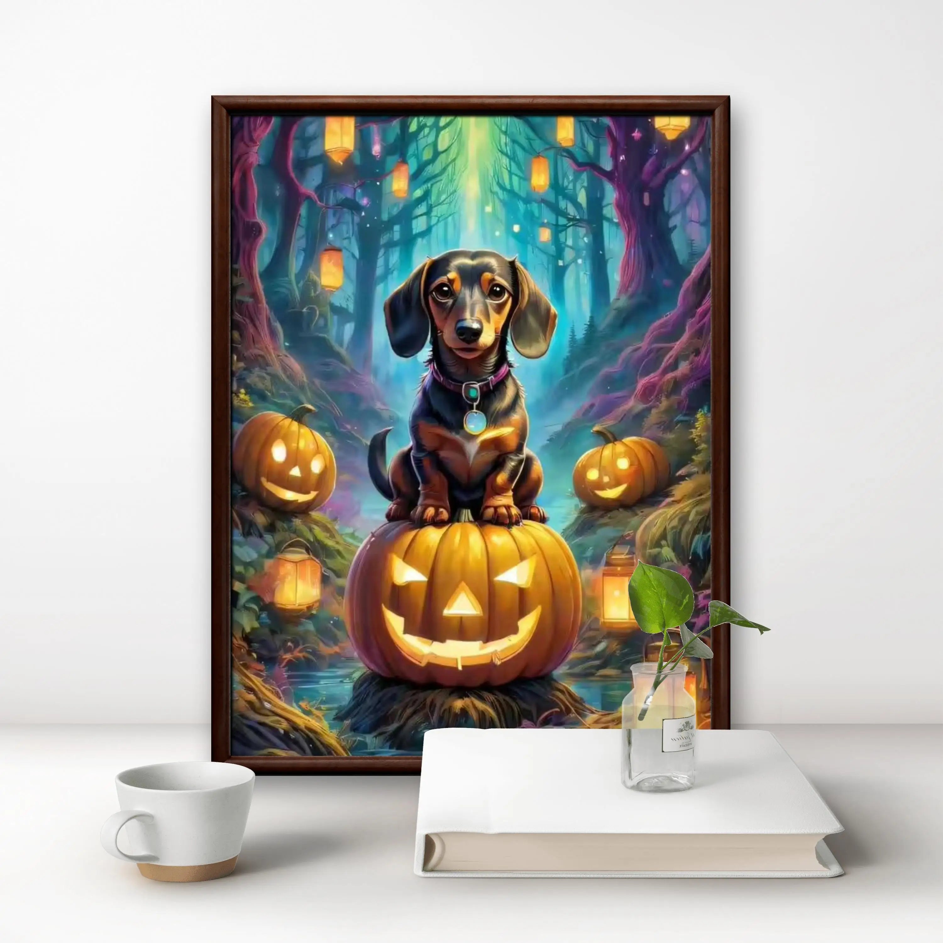 Dachshund 5D Diamond Painting Kit – DIY Dog Art Mosaic Craft for Home Decor