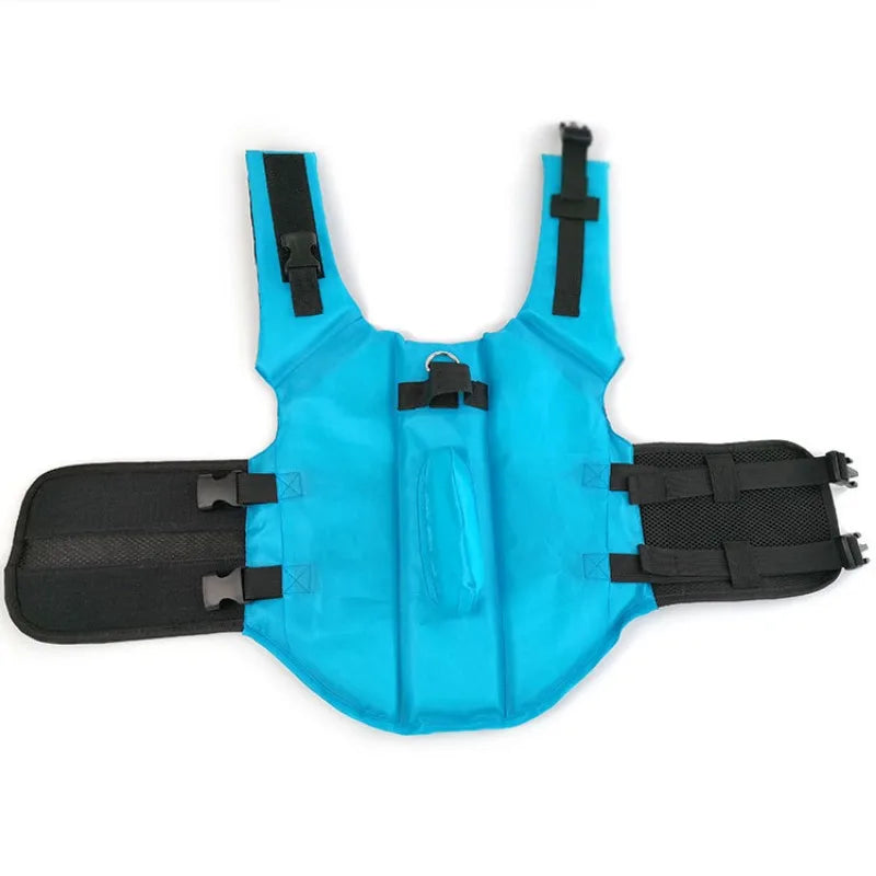 Shark Fin Dog Life Jacket – Adjustable Swimming Safety Vest with Rescue Handle