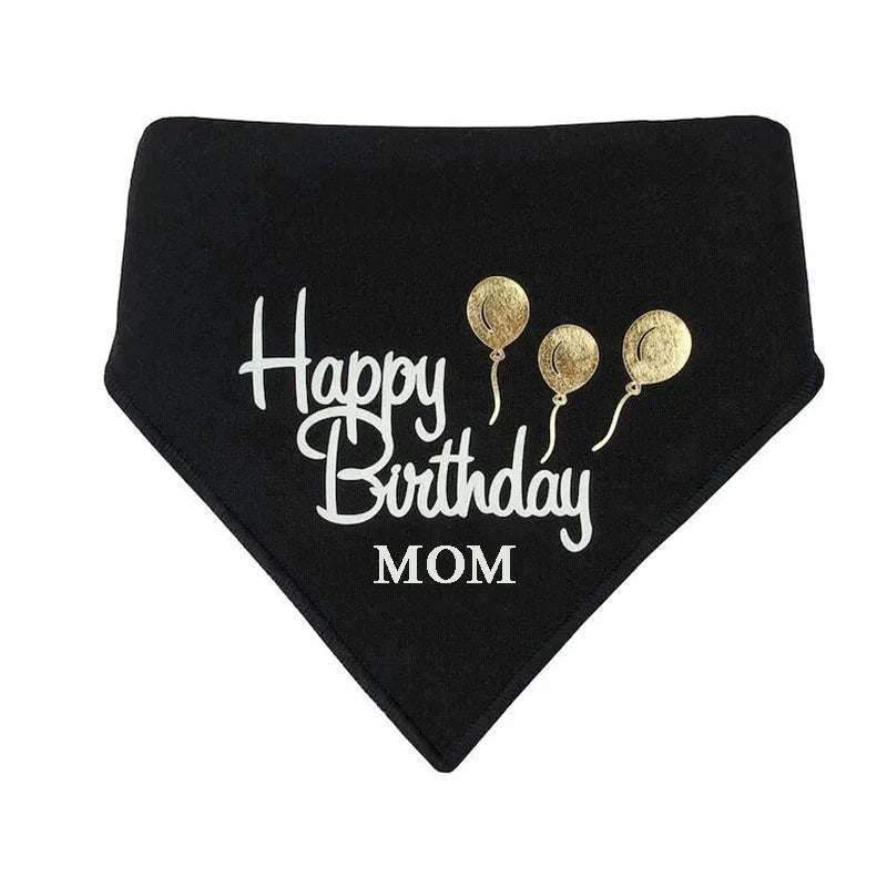 Happy Birthday Dog Bandana – Dad & Mom Edition