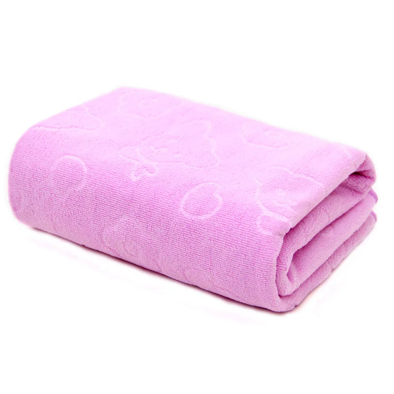 Microfiber Pet Bath Towel – Super Absorbent Dog & Cat Drying Towel (35x70cm)