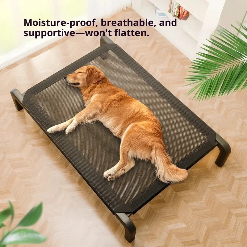 Elevated Raised Dog Cot — Waterproof Chew-Proof Outdoor & Indoor Pet Bed (S–XL)