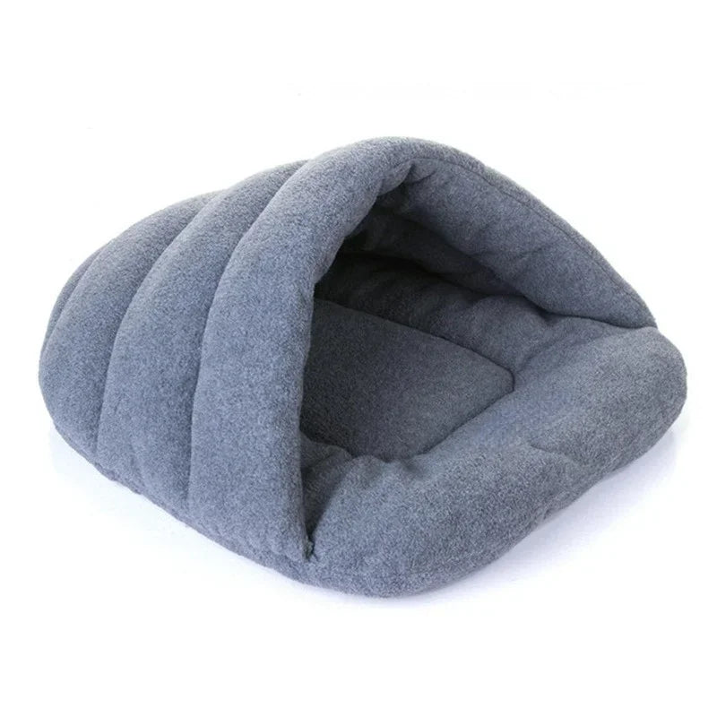 Slipper Cave Dog Bed — Cosy Winter Nest for Small Dogs & Cats