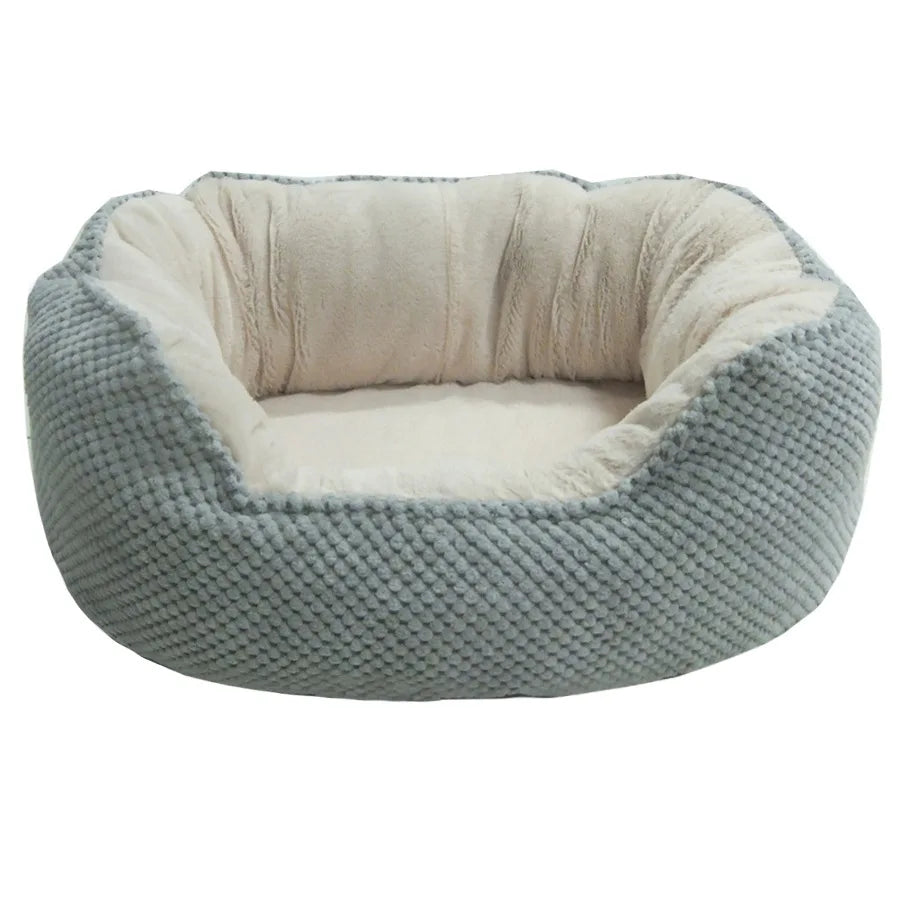 Cloud Nine Wave Sofa Dog Bed — Plush Four-Season Pet Lounger