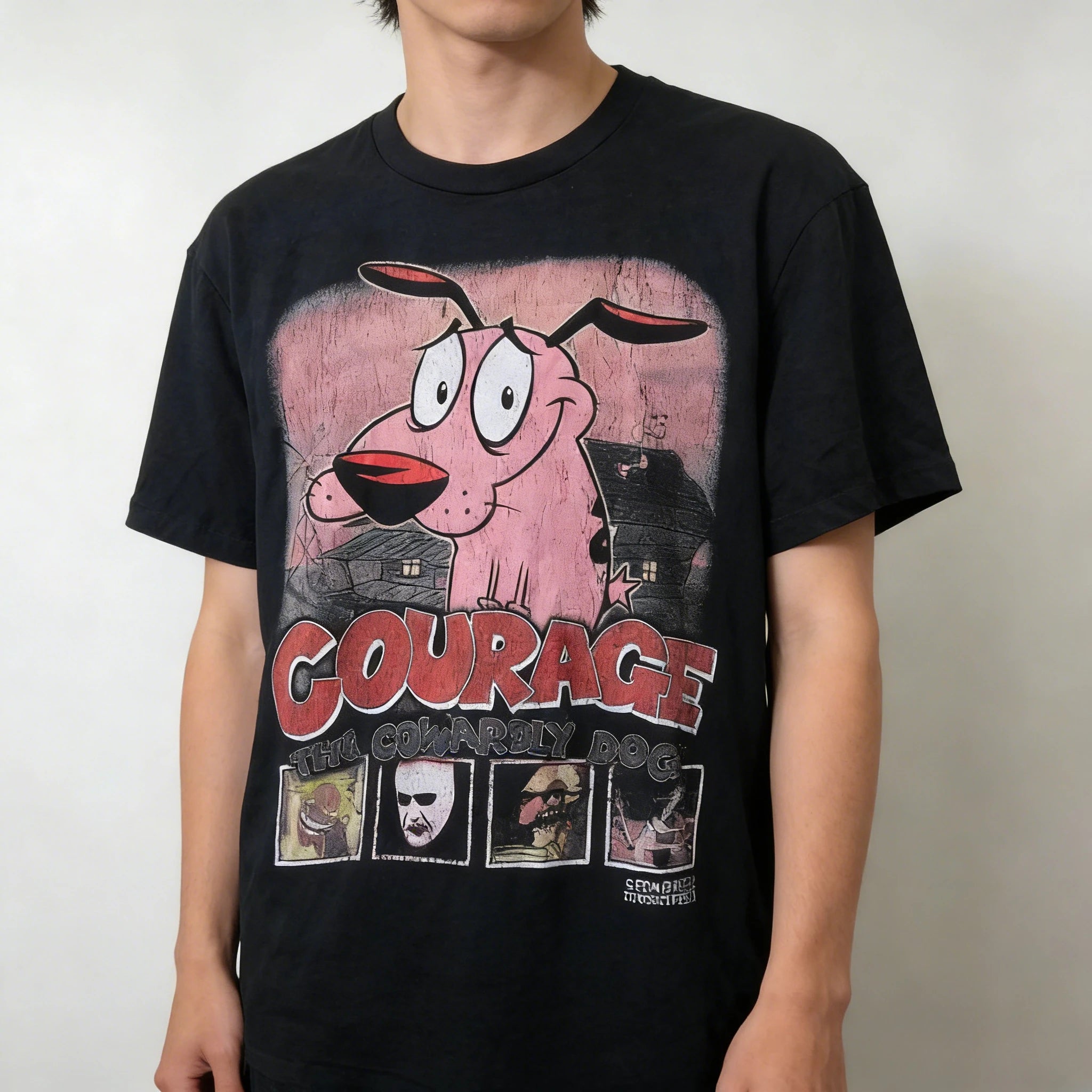 Courage the Cowardly Dog T-Shirt — Vintage Cartoon Graphic Tee