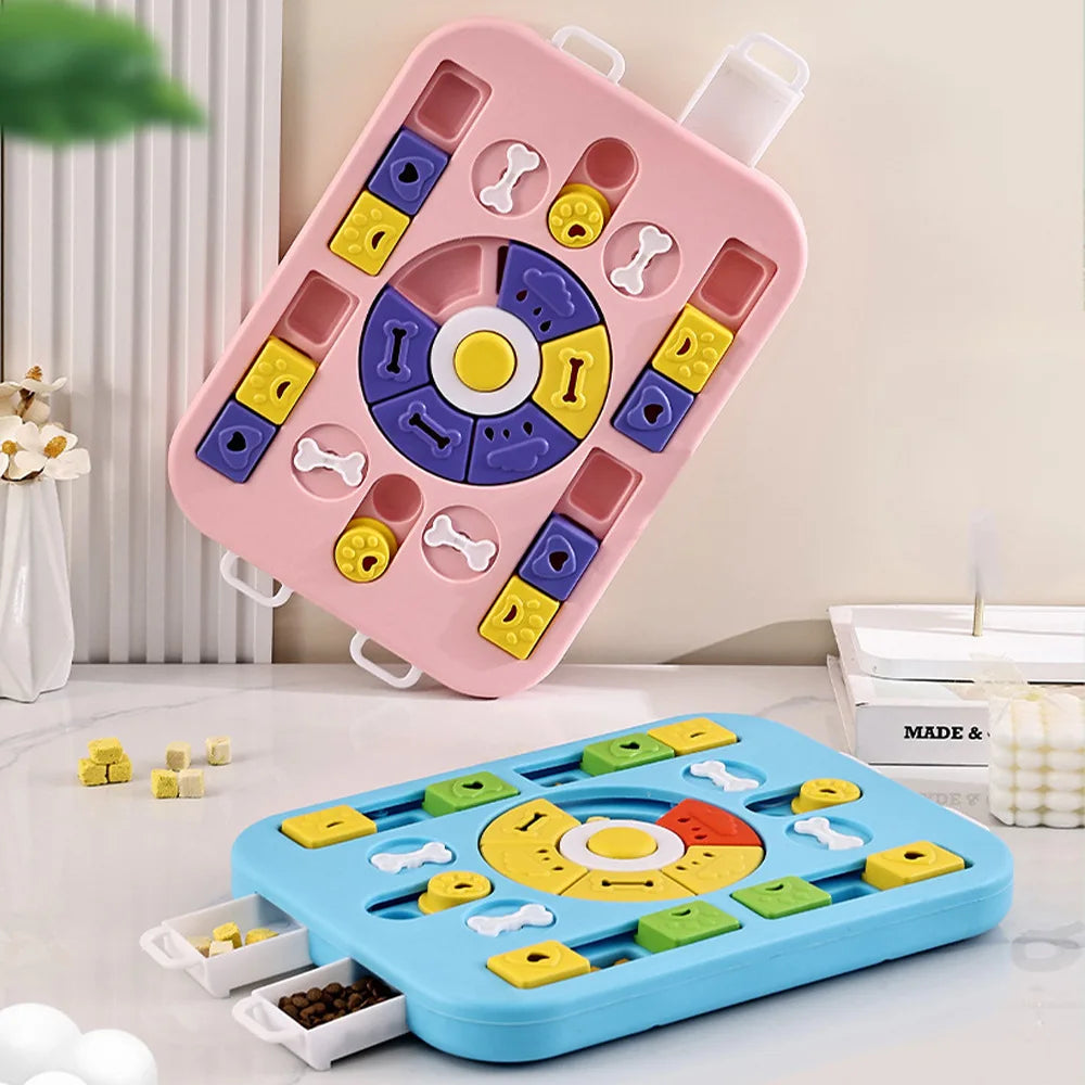 Dog Slow Feeder Puzzle Bowl — IQ Training & Anti-Gulping Food Dispenser