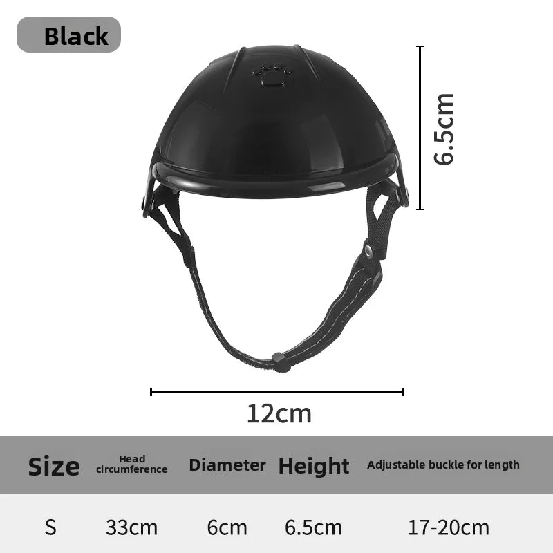 Pet Motorcycle Helmet for Dogs & Cats – Cute Outdoor Headwear Accessory