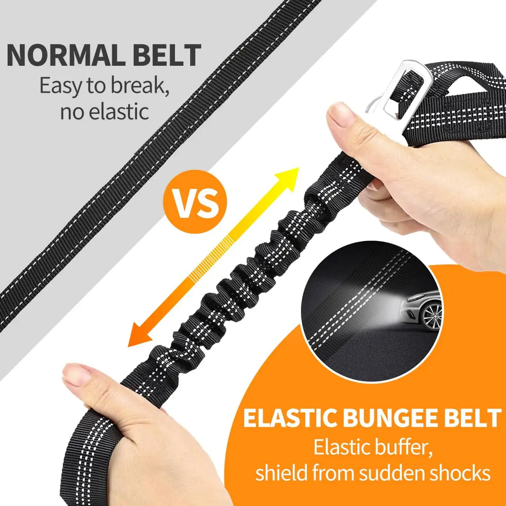 Adjustable Dog Car Seat Belt – Safety Harness Clip for Dogs & Cats