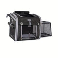 Dog Bike Basket – Expandable Foldable Pet Carrier with 4 Open Doors for Small & Medium Dogs