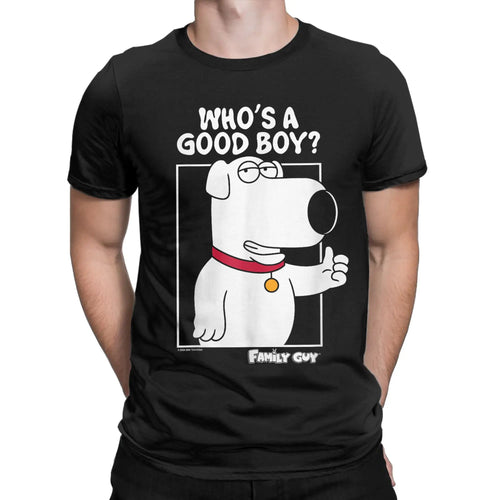 Brian Griffin "Who's a Good Boy" T-Shirt — Family Guy Dog Tee