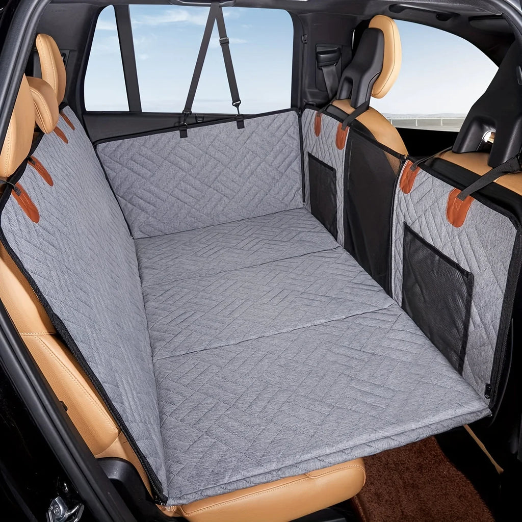 Waterproof Dog Car Seat Cover – Hammock Style, Scratch-Proof & Non-Slip Pet Back Seat Protector