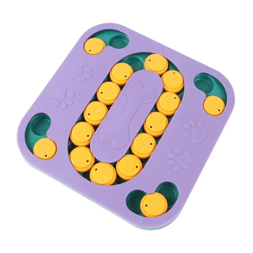 Dog Slow Feeder Puzzle Bowl — IQ Training & Anti-Gulping Food Dispenser