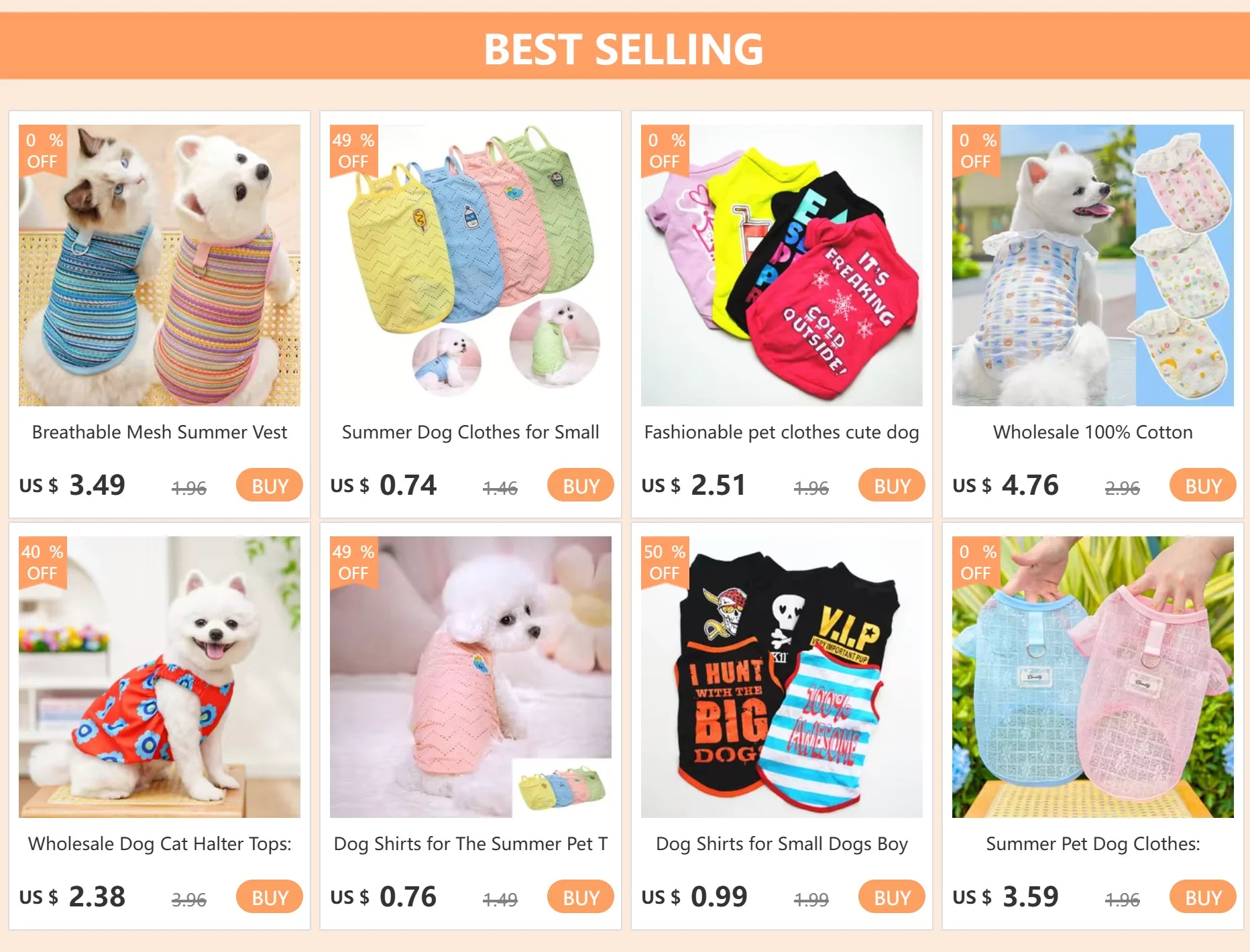 Funny Letter Print Dog Shirts for Small Dogs – Soft Breathable Summer Pet T-Shirts