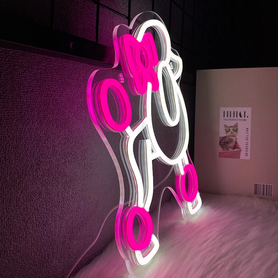 Poodle Dog Neon Sign — LED Wall Light for Bedroom & Home Decor