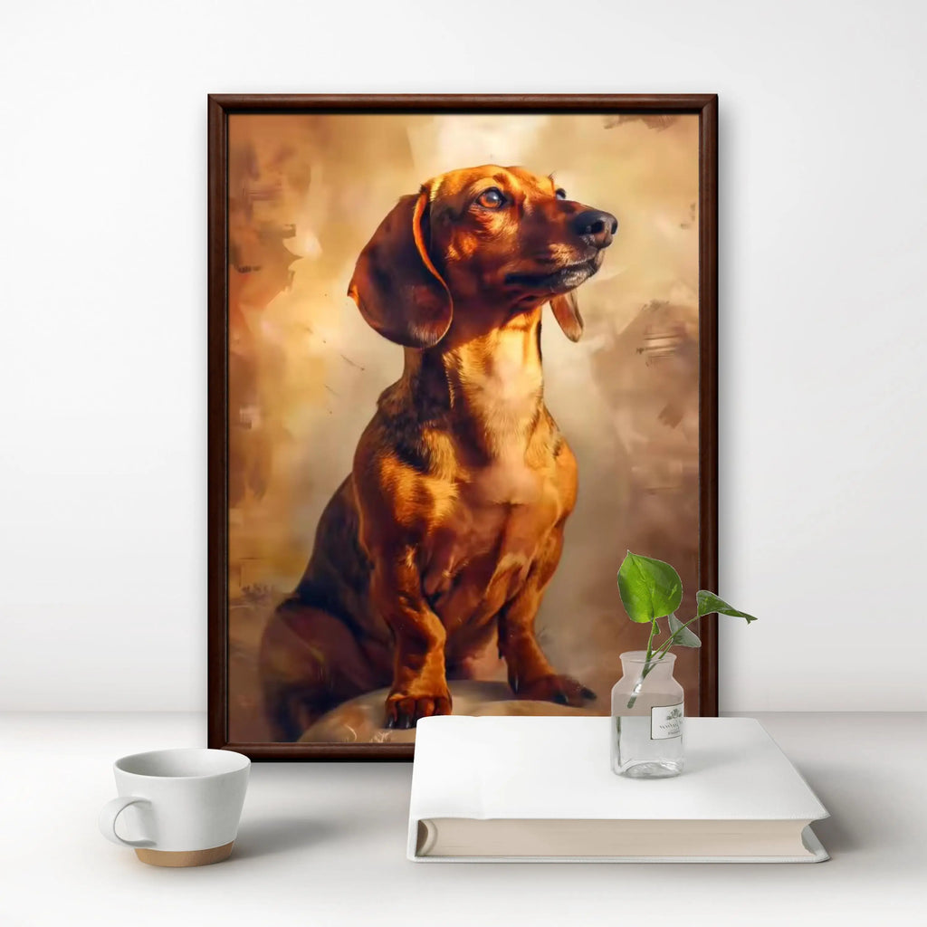 Dachshund 5D Diamond Painting Kit – DIY Dog Art Mosaic Craft for Home Decor