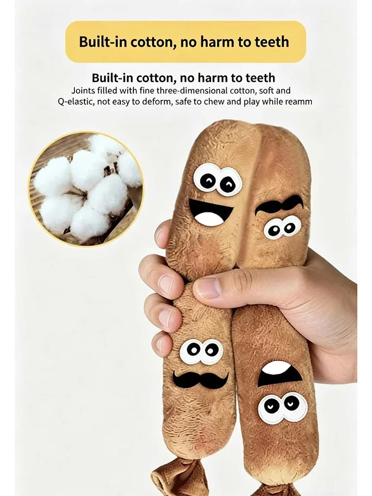 Squeaky Sausage Dog Toy – Plush Chew & Interactive Play