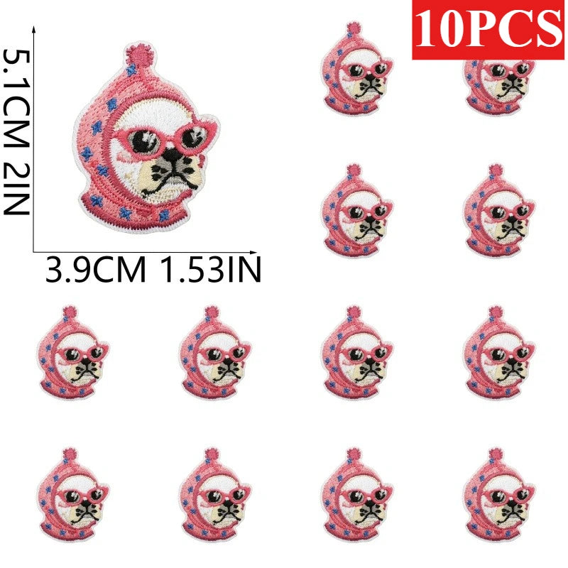 Dog Breed Embroidery Patches Pack – Iron-On Patches for Dog Lovers