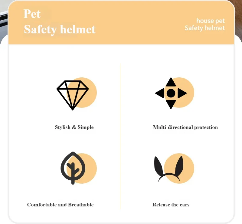 Pet Motorcycle Helmet for Dogs & Cats – Cute Outdoor Headwear Accessory