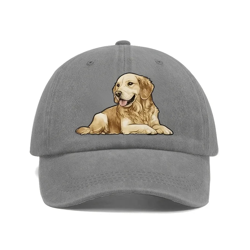 Golden Retriever Baseball Cap — Adjustable Sports Hat for Dog Lovers