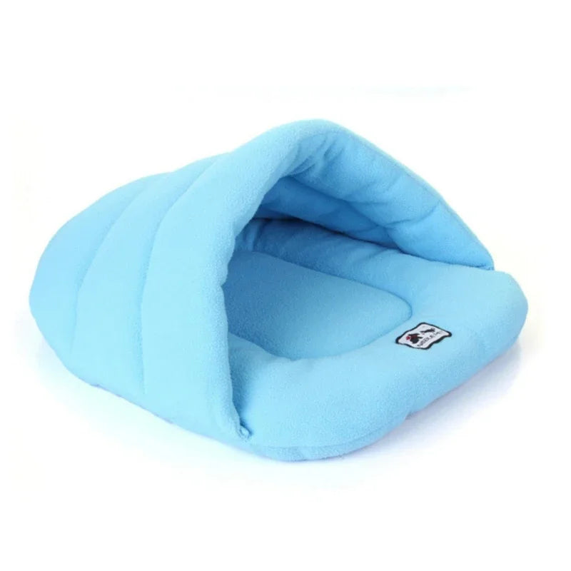Slipper Cave Dog Bed — Cosy Winter Nest for Small Dogs & Cats