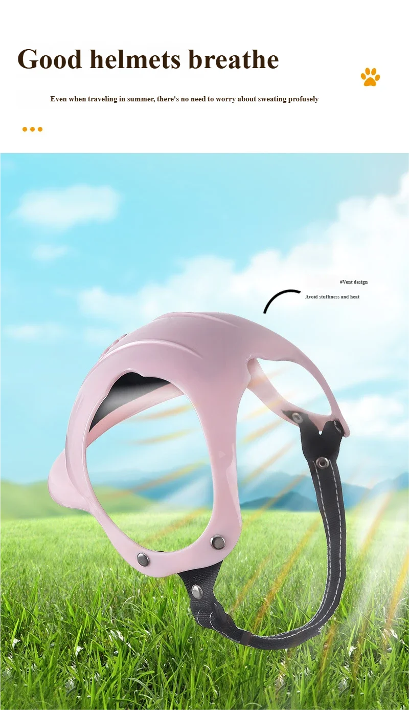 Pet Motorcycle Helmet for Dogs & Cats – Cute Outdoor Headwear Accessory