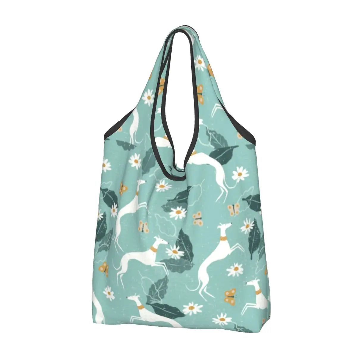 Greyhound Tote Bag — All-Over Print Sighthound Shopping Bag