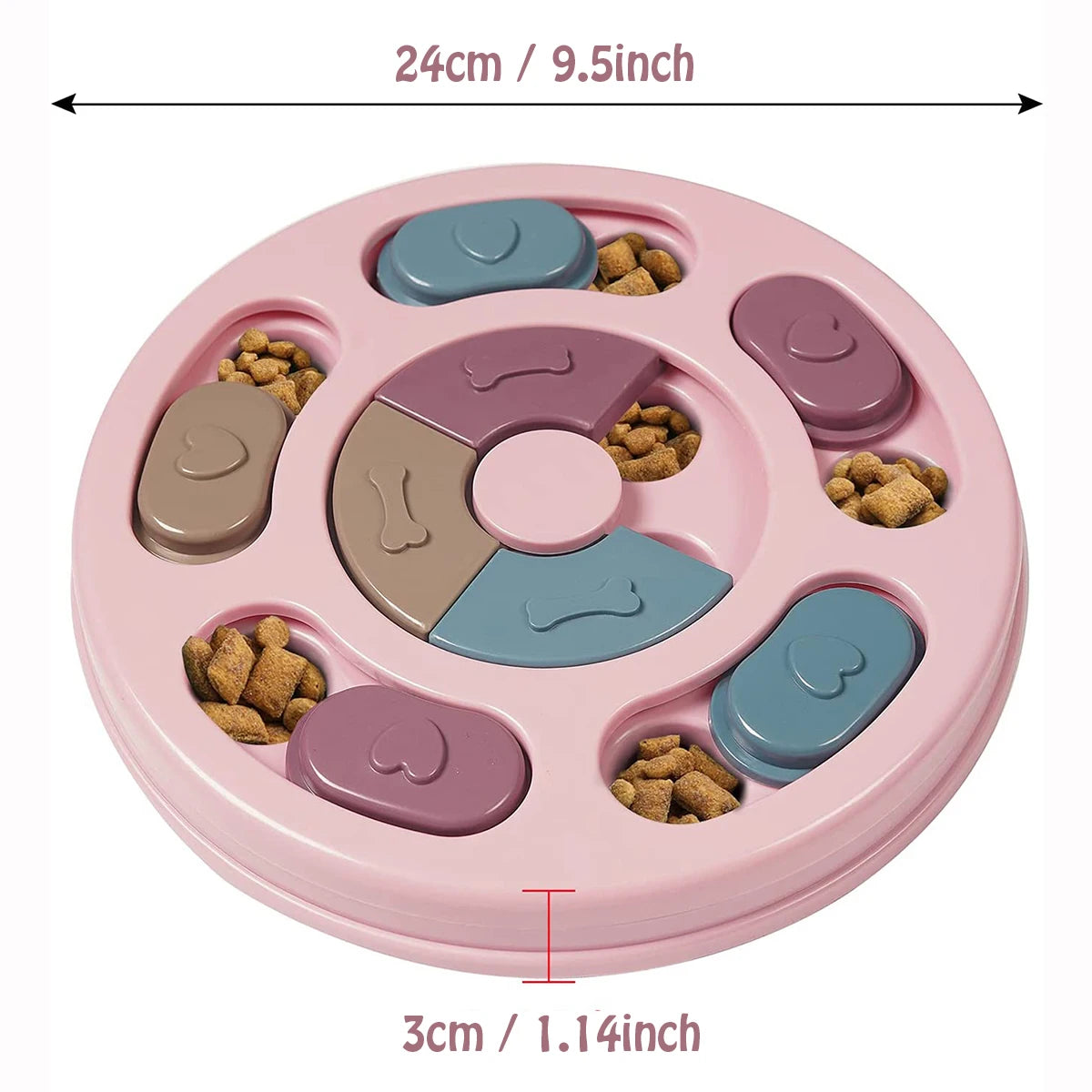 Slow Feeder Dog Bowl – Interactive Puzzle Feeding Toy to Relieve Boredom