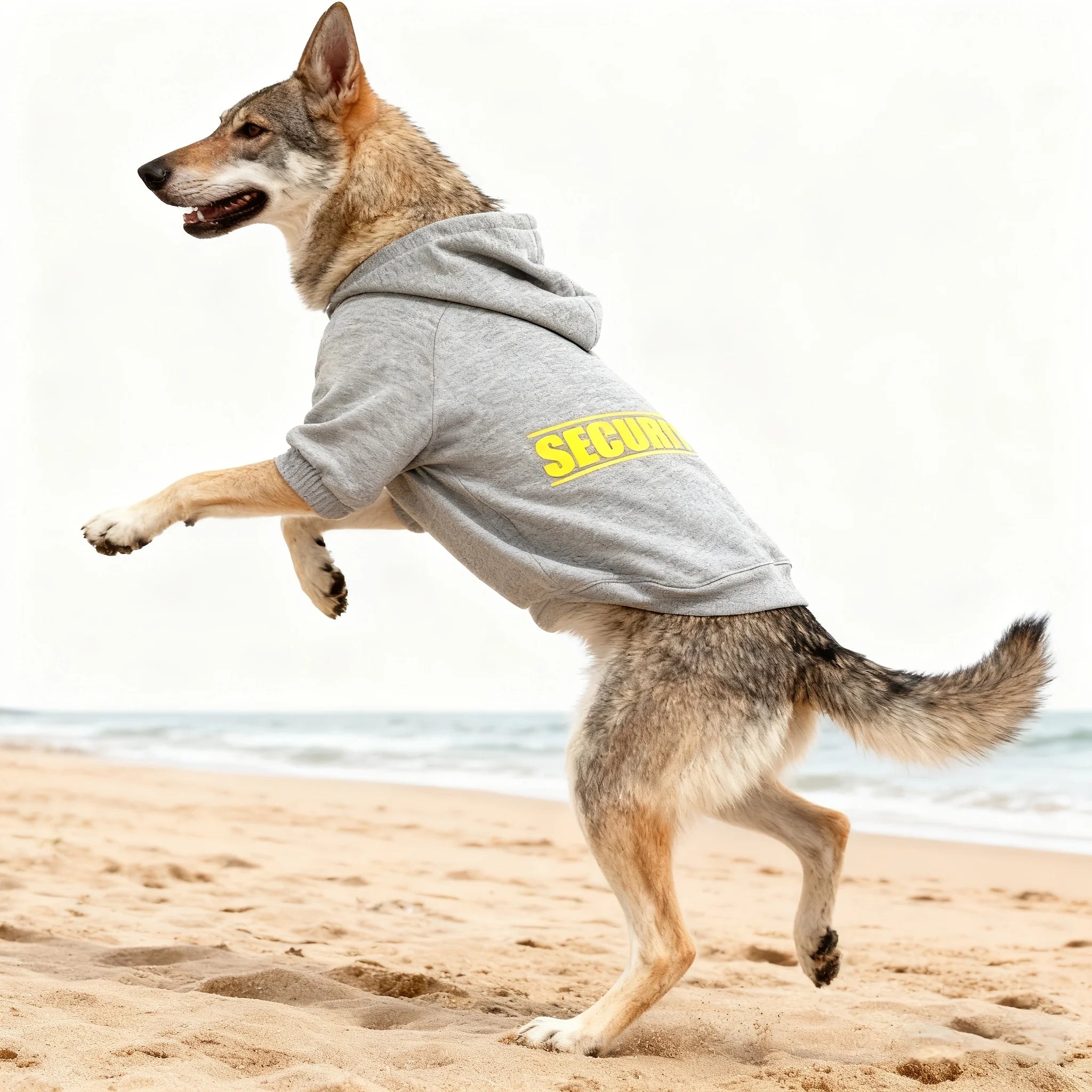 SECURITY Dog Hoodie – Fleece-Lined Pullover for Medium to Large Dogs