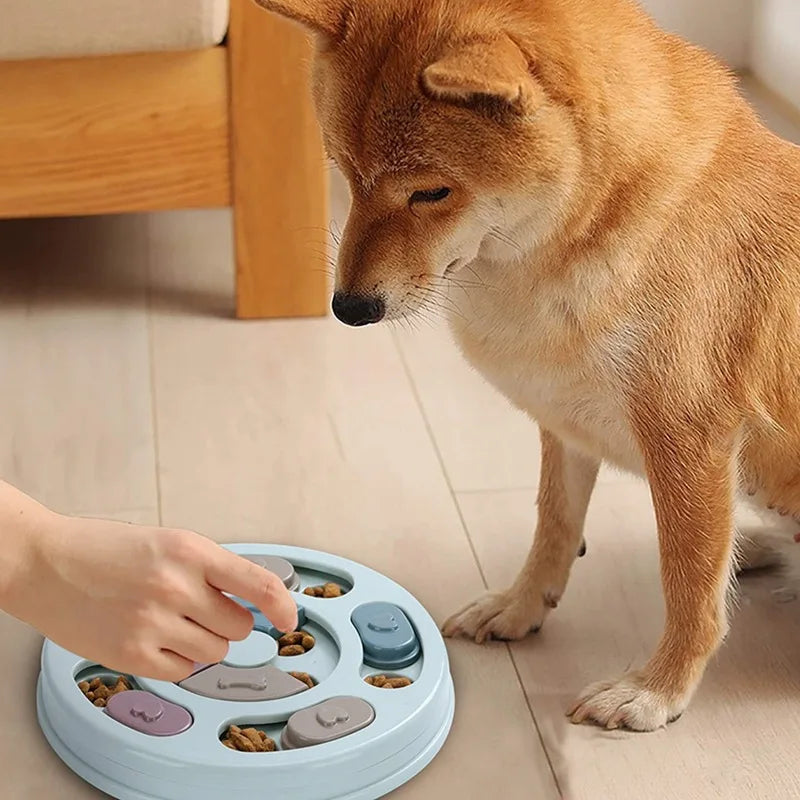 Slow Feeder Dog Bowl – Interactive Puzzle Feeding Toy to Relieve Boredom