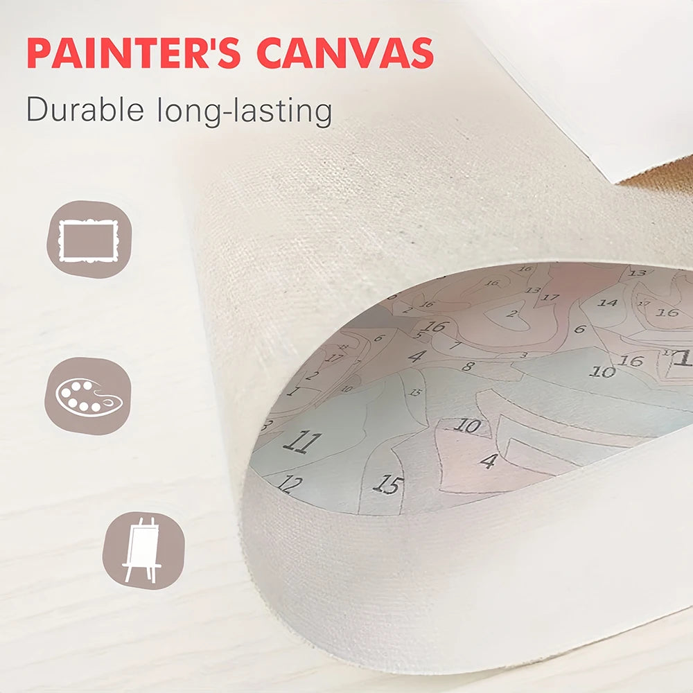 Paint By Numbers Dog Kit — Cute Puppy DIY Oil Painting for Adults