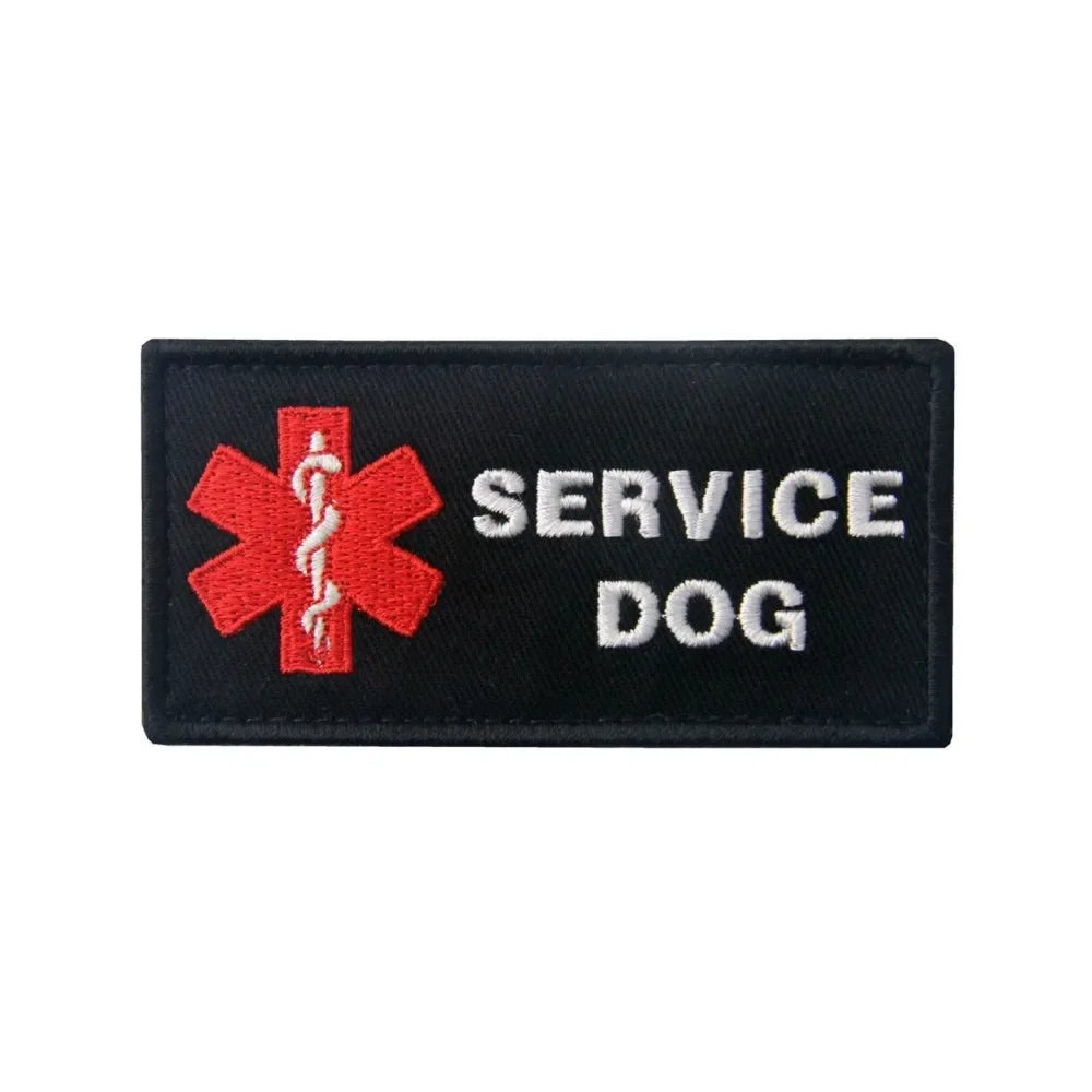 Service Dog Embroidery Patch – Do Not Pet, Medical Alert & Tactical Hook & Loop Patches