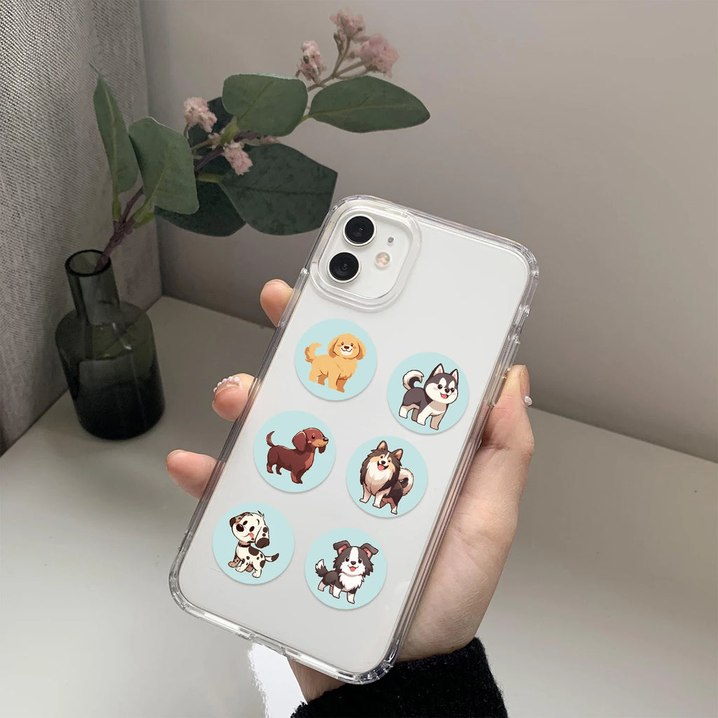 500-Piece Dog Breed Sticker Pack – Cute PVC Stickers for Laptops, Notebooks & More