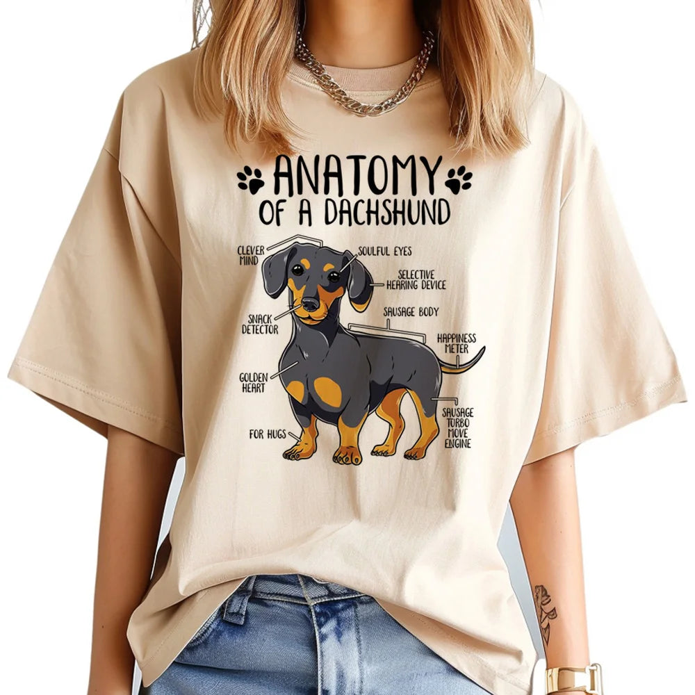 Funny Dachshund Print T-Shirt – Cute Dog Lover Tee
