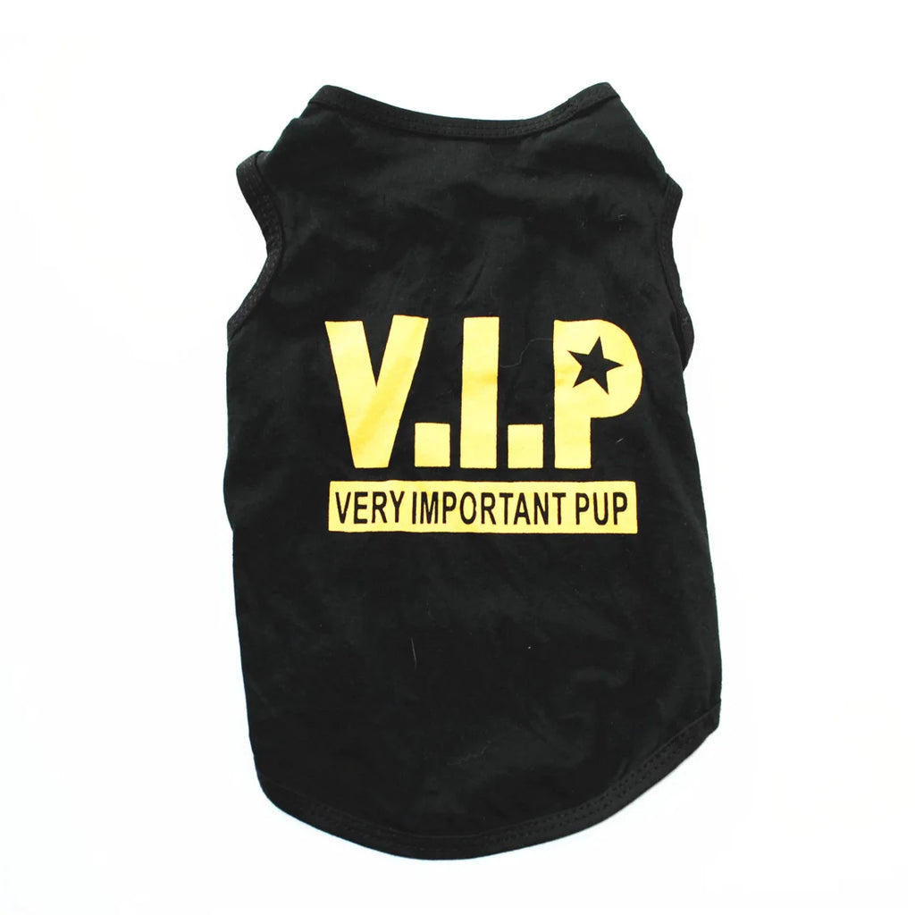 Funny Letter Print Dog Shirts for Small Dogs – Soft Breathable Summer Pet T-Shirts