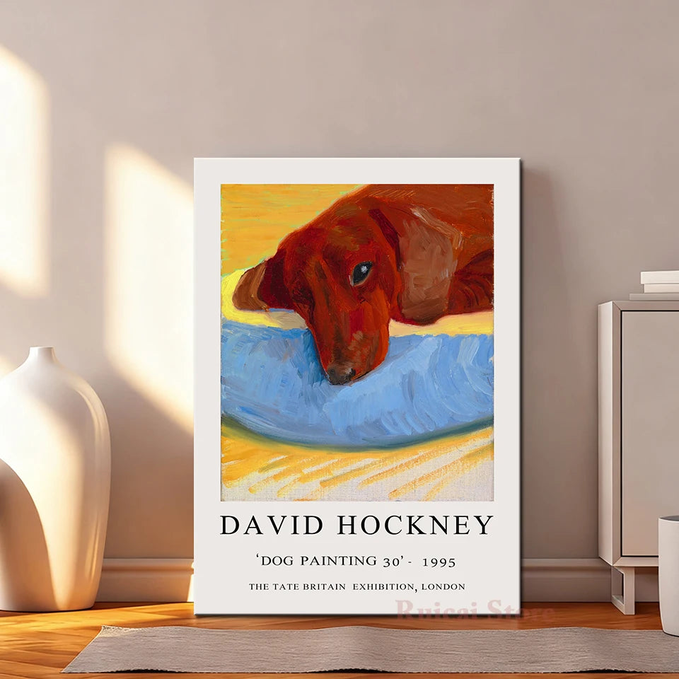 Dachshund Canvas Print — Sleeping Dogs Wall Art Poster