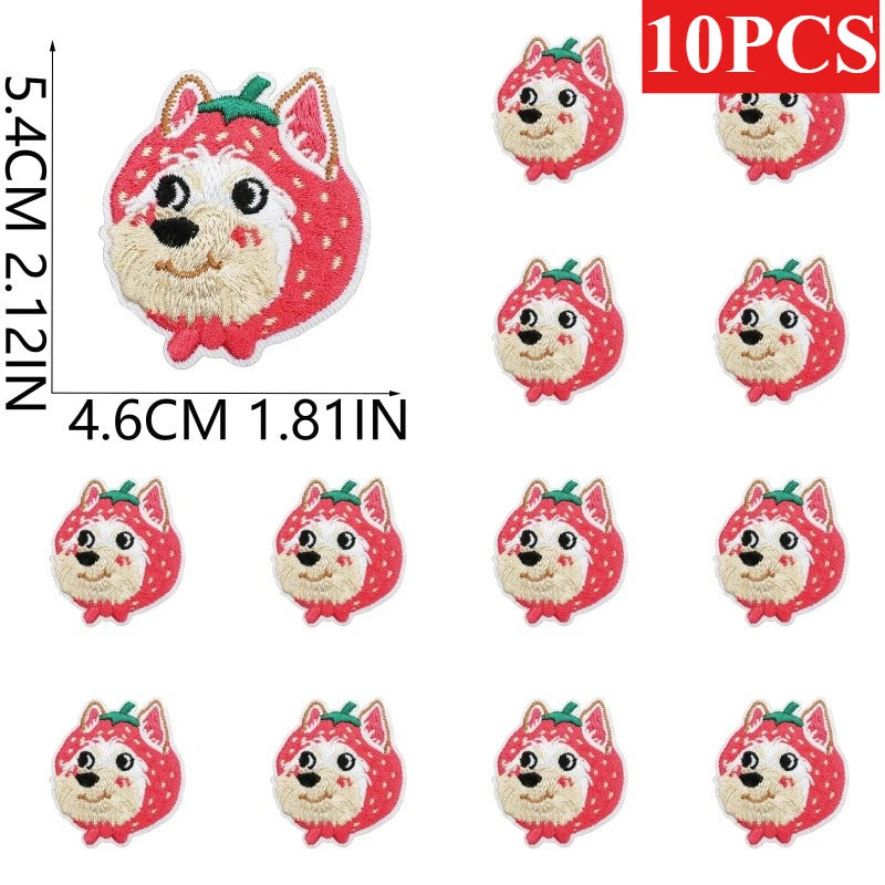 Dog Breed Embroidery Patches Pack – Iron-On Patches for Dog Lovers