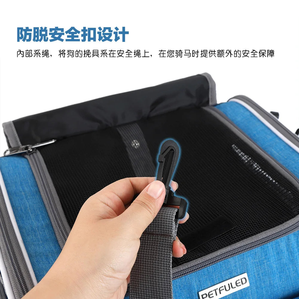 Outdoor Travel Bicycle Rear Pet Bag